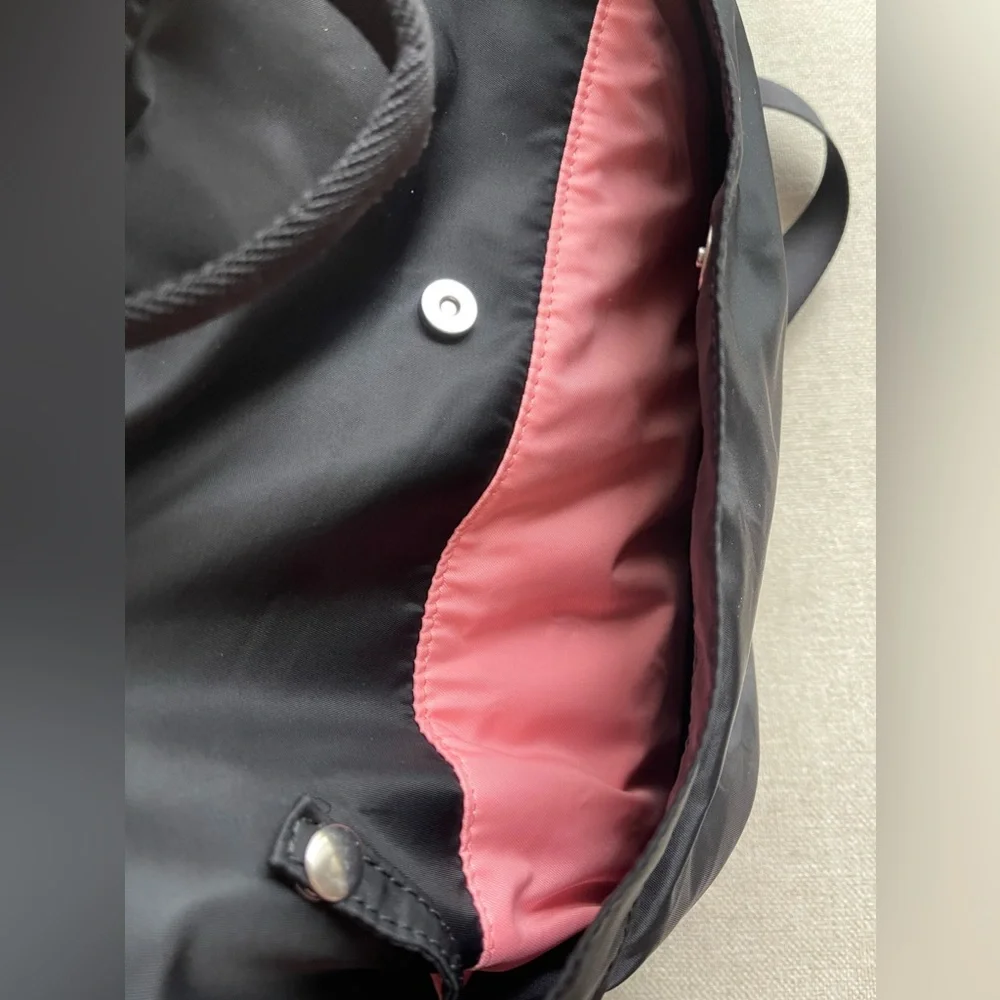 Ivivva By Lululemon Weekend Explorer Duffel Dance/Gym Bag In Black/Pink Interior